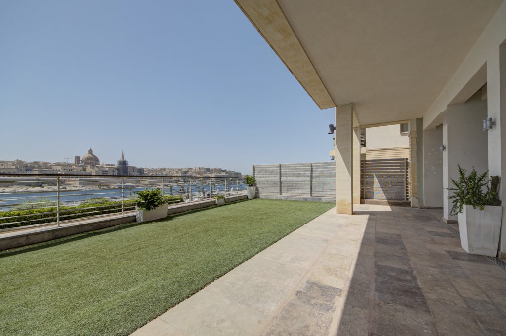 outdoor area in properties malta