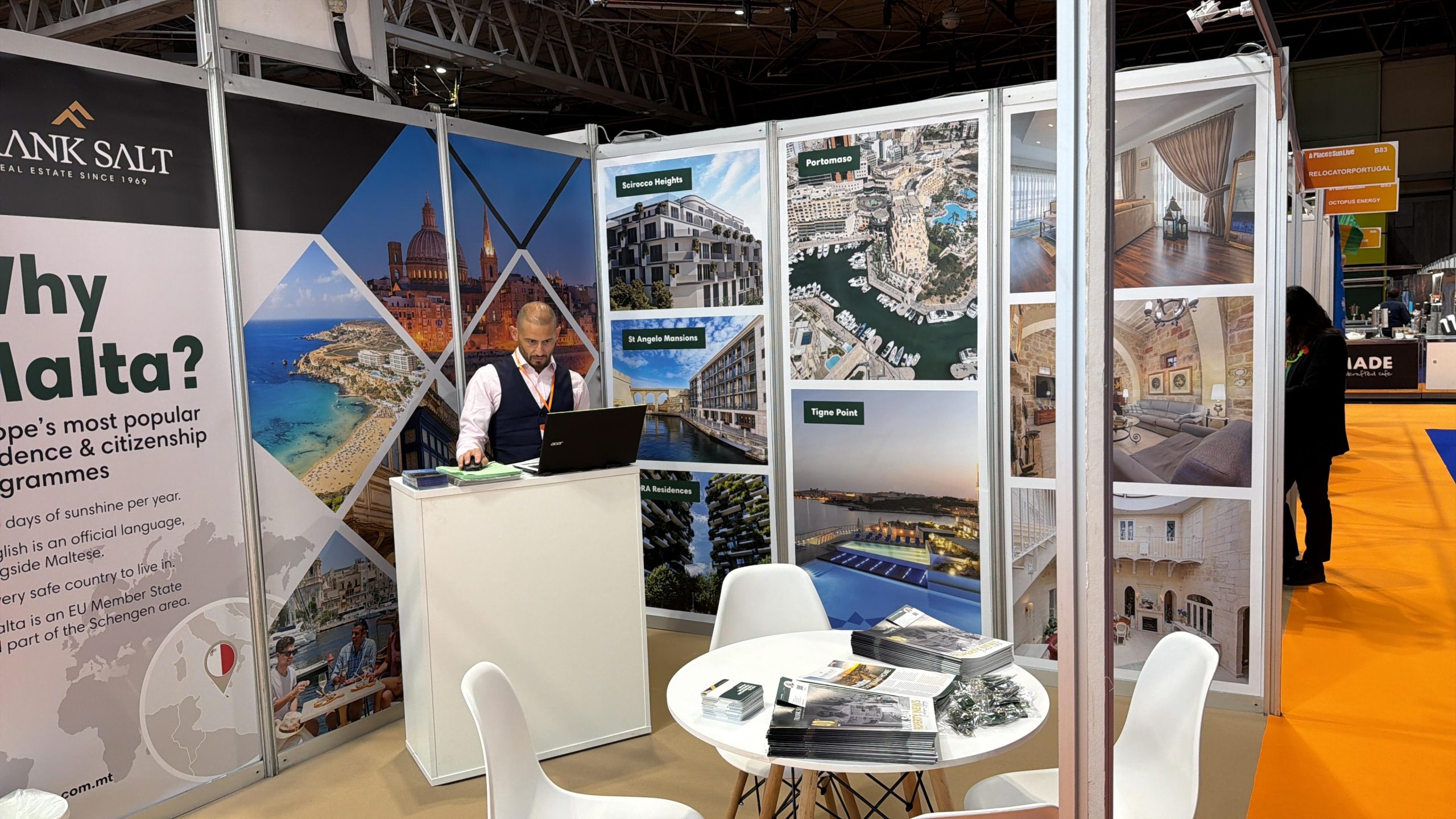 Frank Salt Real Estate representatives at A Place in the Sun Live Birmingham