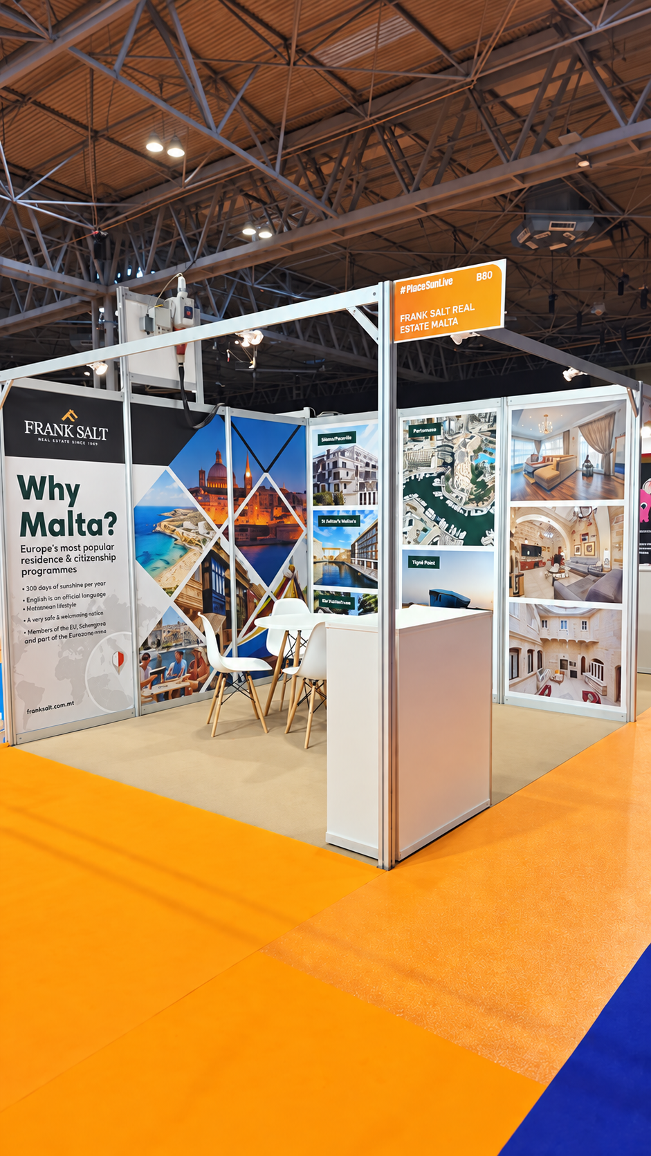 Frank Salt Real Estate promoting Malta at A Place in the Sun Live Birmingham