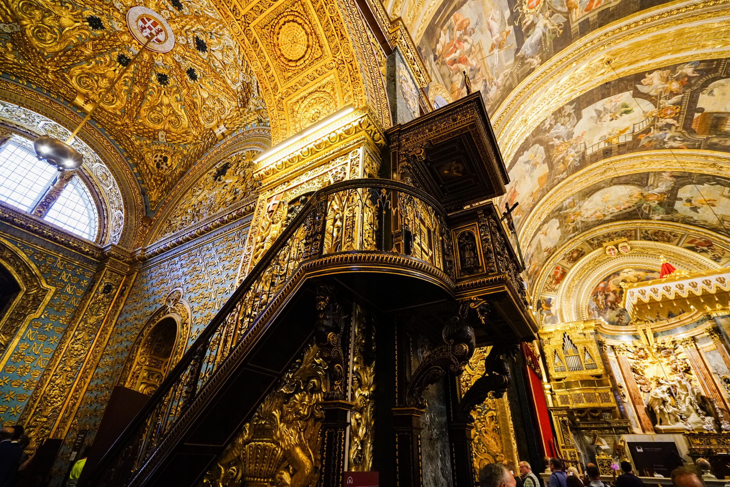 Interior of St John's Co-Cathedral in Valletta