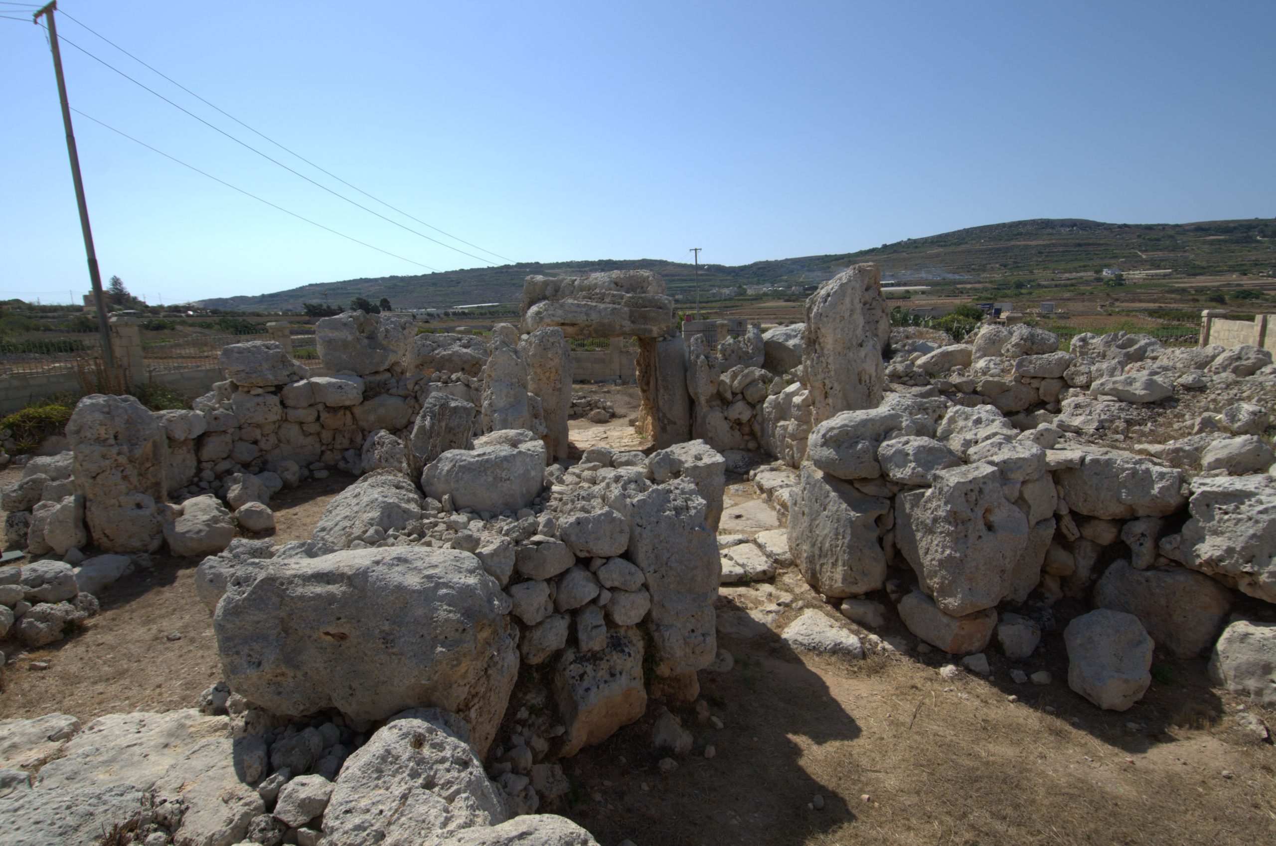 Prehistoric temple stones in Malta