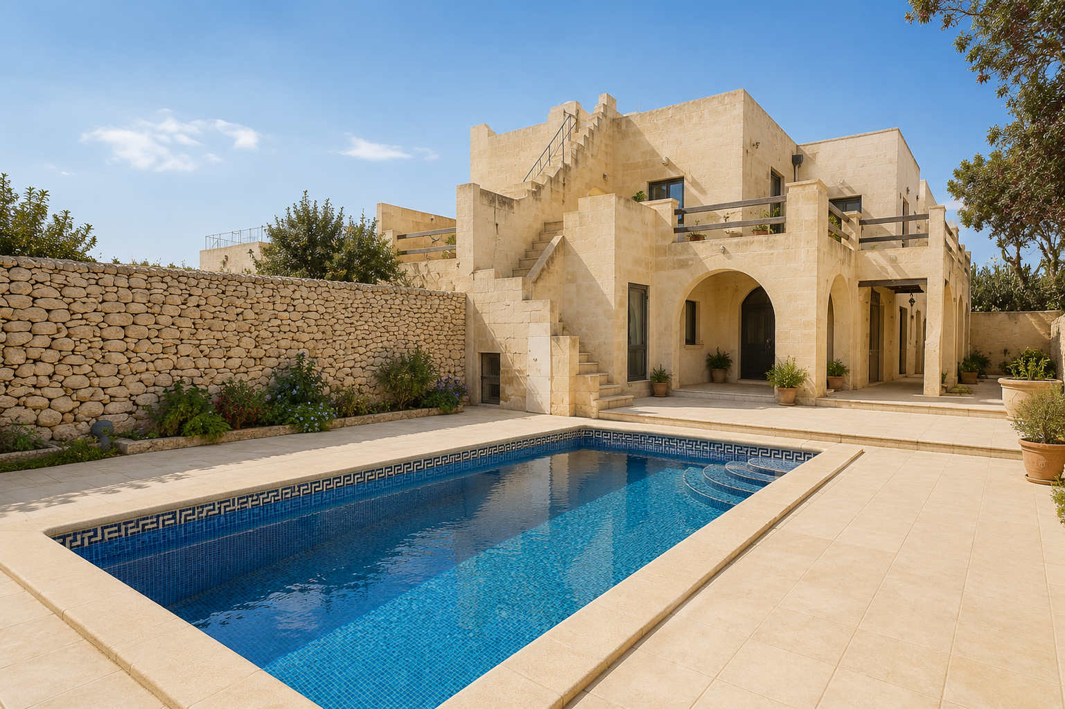 Villa in Malta with private pool and outdoor entertaining area