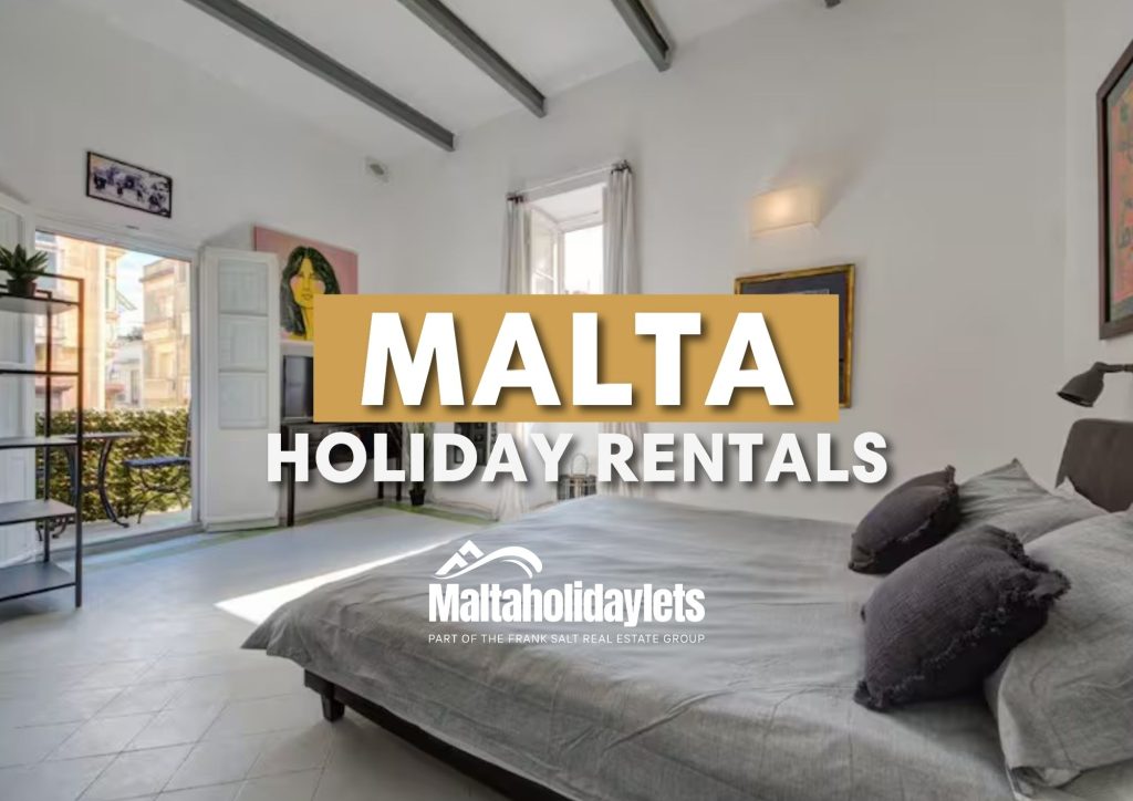 Bright Malta holiday rentals apartment with Malta Holiday Lets branding