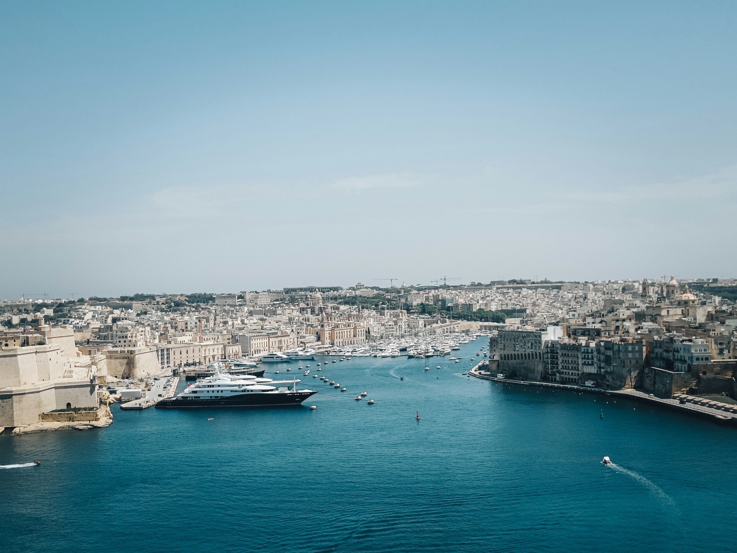 The Three Cities across the Grand Harbour in Malta